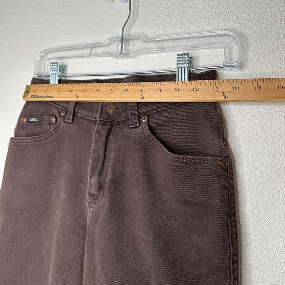 Lee Original Jeans Brown Denim Mid Rise 5-Pocket Slim Jeans 4 - Picture 10 of 11